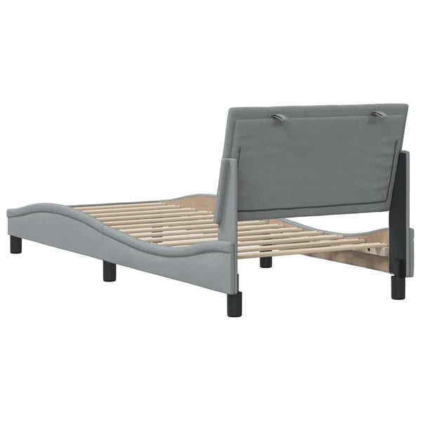 Bettgestell Hanko Hellgrau 90x200 cm