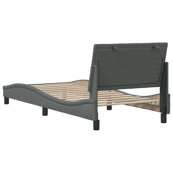 Bettgestell Dunkelgrau 90x200 cm