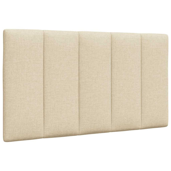 Bettgestell Creme 90x200 cm Stoff