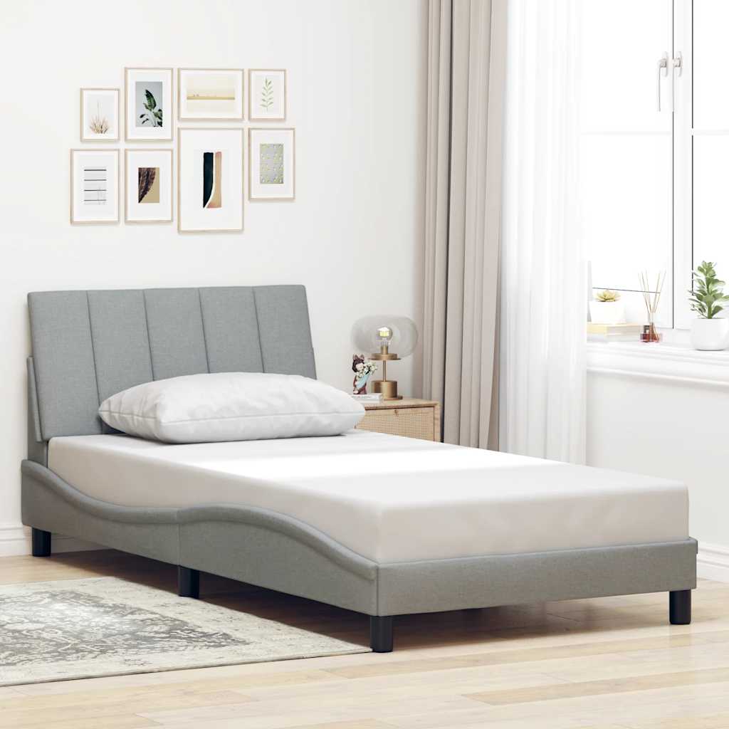 Bettgestell Hanko Hellgrau 100x200 cm