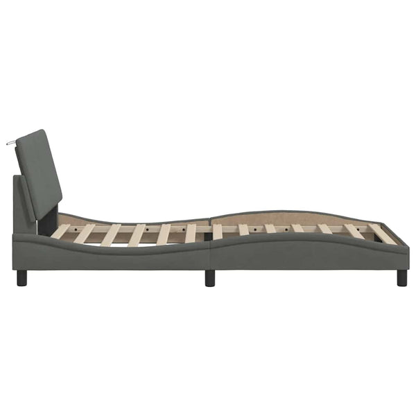 Bettgestell Dunkelgrau 100x200 cm