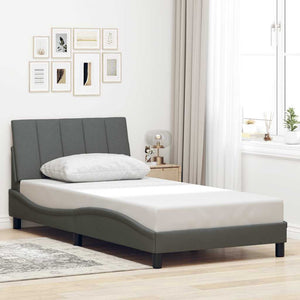 Bettgestell Dunkelgrau 100x200 cm