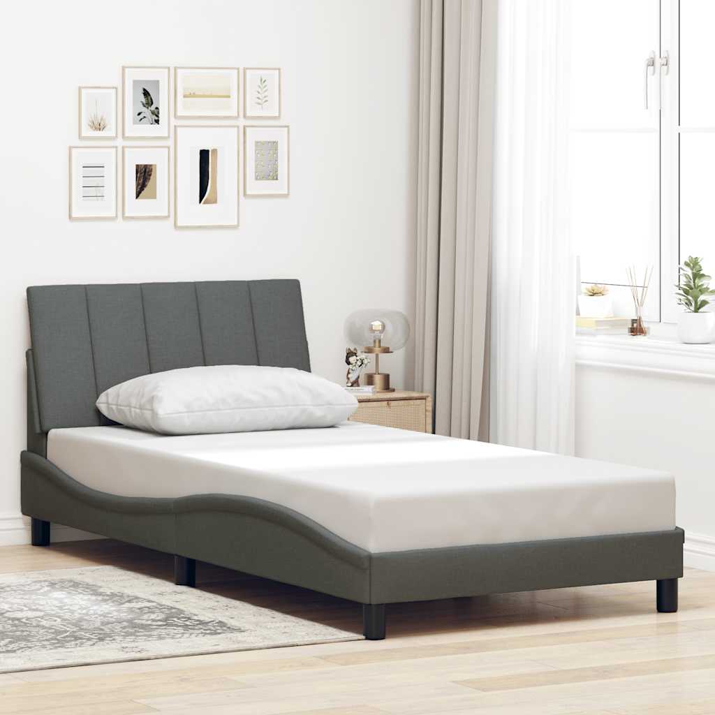 Bettgestell Dunkelgrau 100x200 cm
