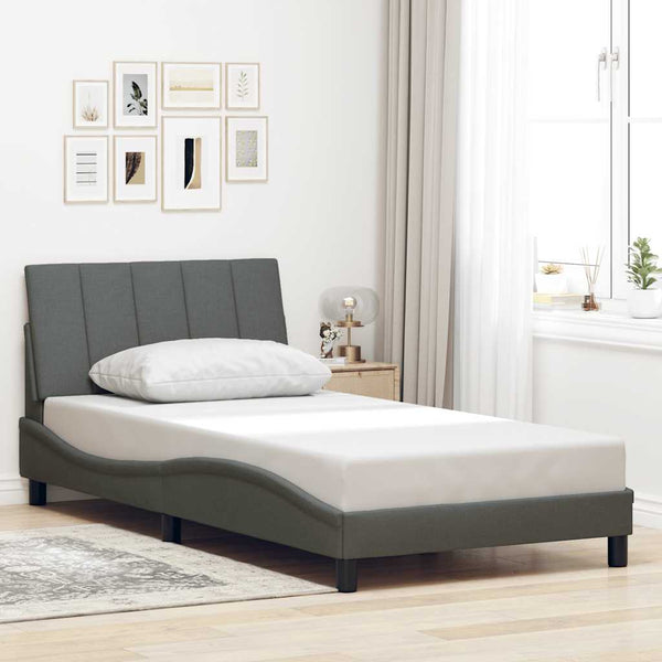 Bettgestell Dunkelgrau 100x200 cm