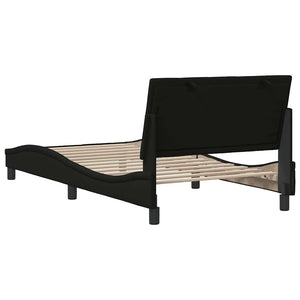 Bettgestell Hanko Schwarz 100x200 cm