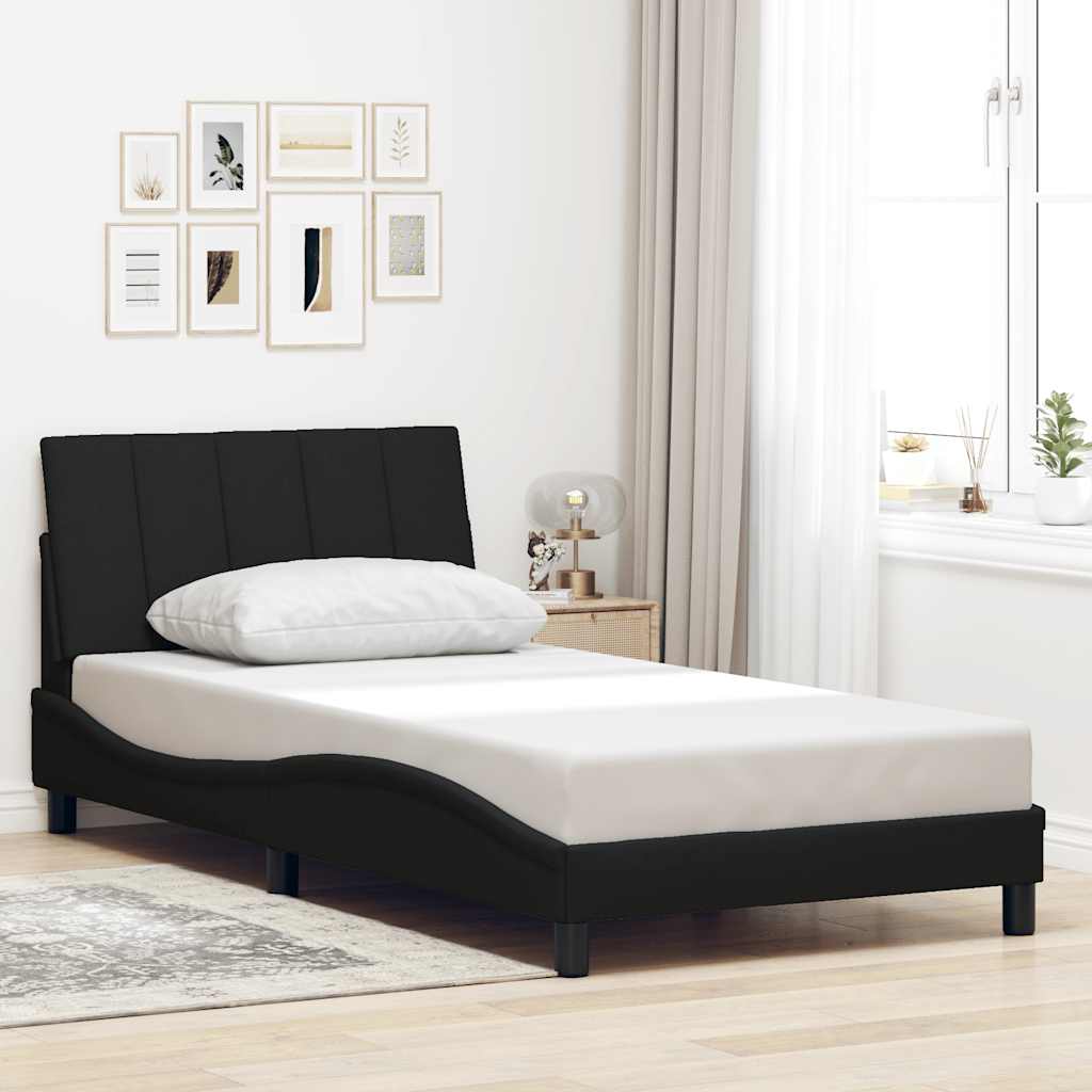 Bettgestell Hanko Schwarz 100x200 cm