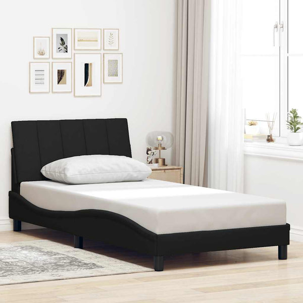 Bettgestell Hanko Schwarz 100x200 cm