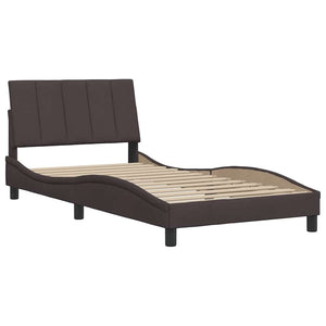 Bettgestell Dunkelbraun 100x200 cm
