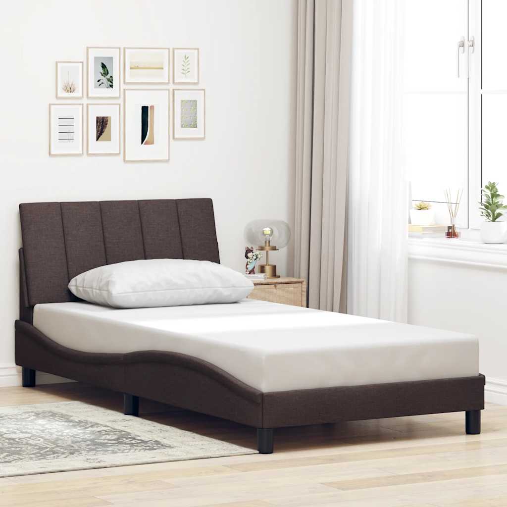 Bettgestell Dunkelbraun 100x200 cm