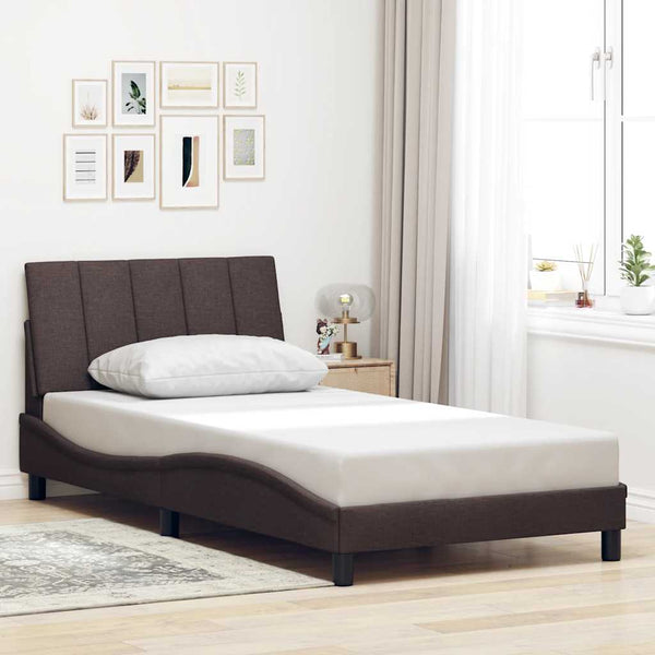 Bettgestell Dunkelbraun 100x200 cm