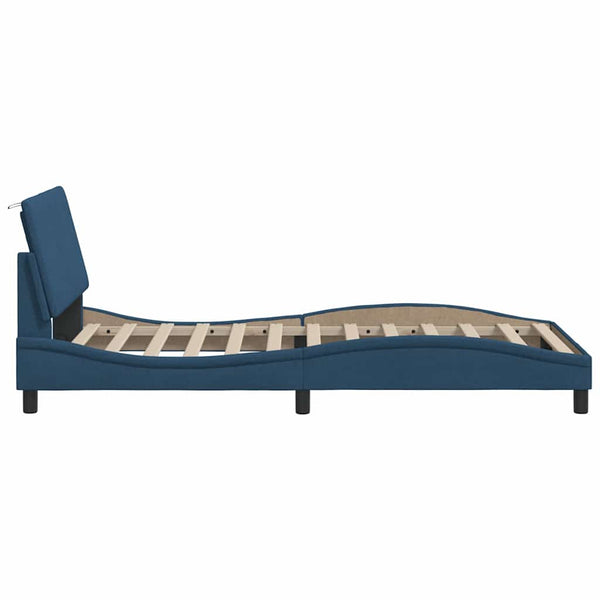 Bettgestell Hanko Blau 100x200 cm