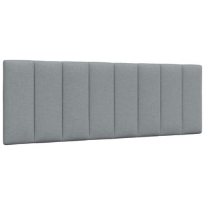 Bettgestell Hellgrau 140x190 cm Stoff
