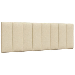 Bettgestell Creme 140x190 cm Stoff