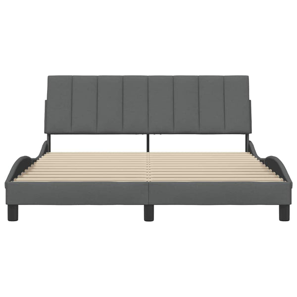 Bettgestell Hanko Dunkelgrau 160x200 cm