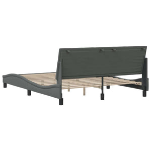 Bettgestell Hanko Dunkelgrau 160x200 cm