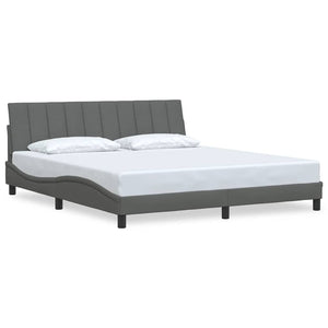 Bettgestell Dunkelgrau 180x200 cm Stoff