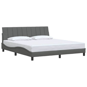 Bettgestell Dunkelgrau 180x200 cm Stoff