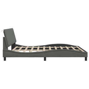 Bettgestell Dunkelgrau 180x200 cm Stoff