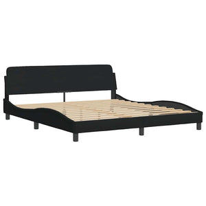 Bettgestell Hanko Schwarz 180x200 cm
