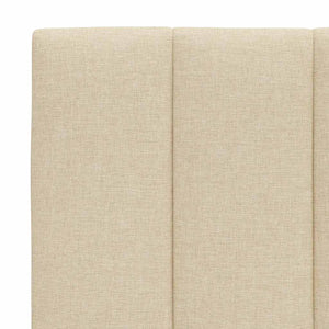 Bettgestell Stoff Creme 180x200 cm