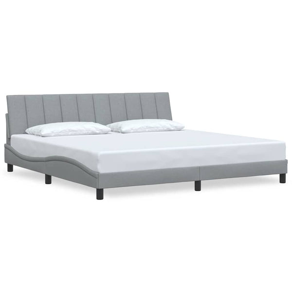 Bettgestell Hanko Hellgrau 200x200 cm