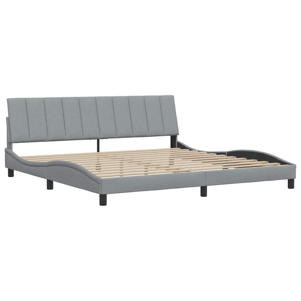 Bettgestell Hanko Hellgrau 200x200 cm
