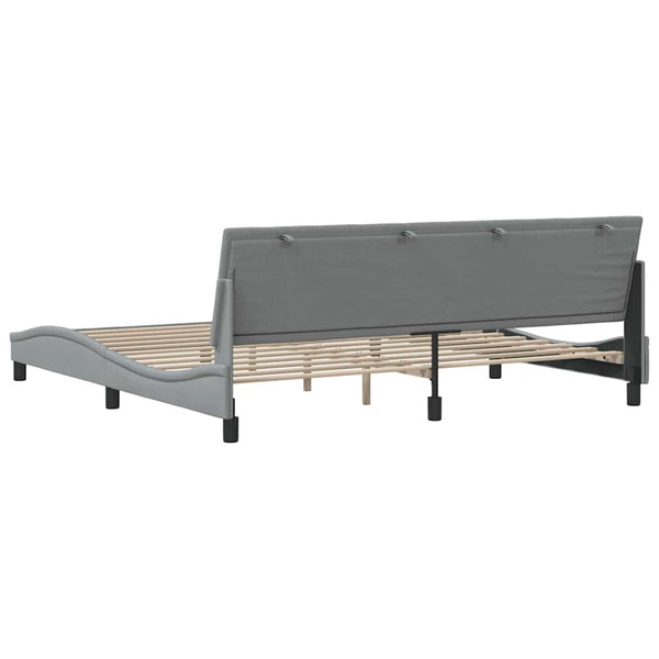 Bettgestell Hanko Hellgrau 200x200 cm