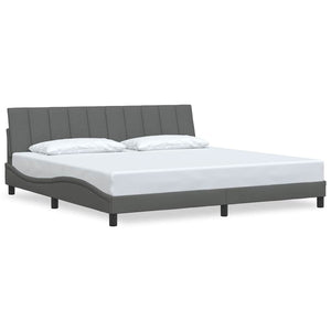 Bettgestell Hanko Dunkelgrau 200x200 cm