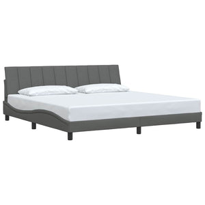Bettgestell Hanko Dunkelgrau 200x200 cm
