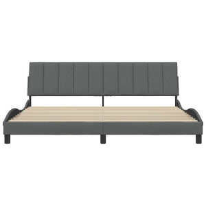 Bettgestell Hanko Dunkelgrau 200x200 cm