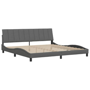 Bettgestell Hanko Dunkelgrau 200x200 cm