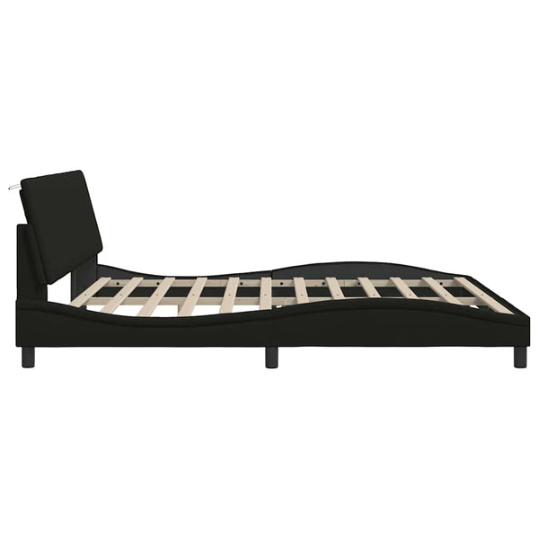 Bettgestell Hanko Schwarz 200x200 cm