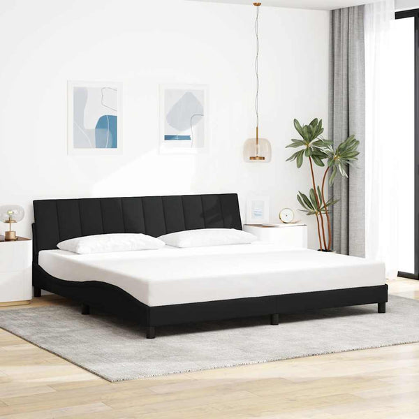 Bettgestell Hanko Schwarz 200x200 cm