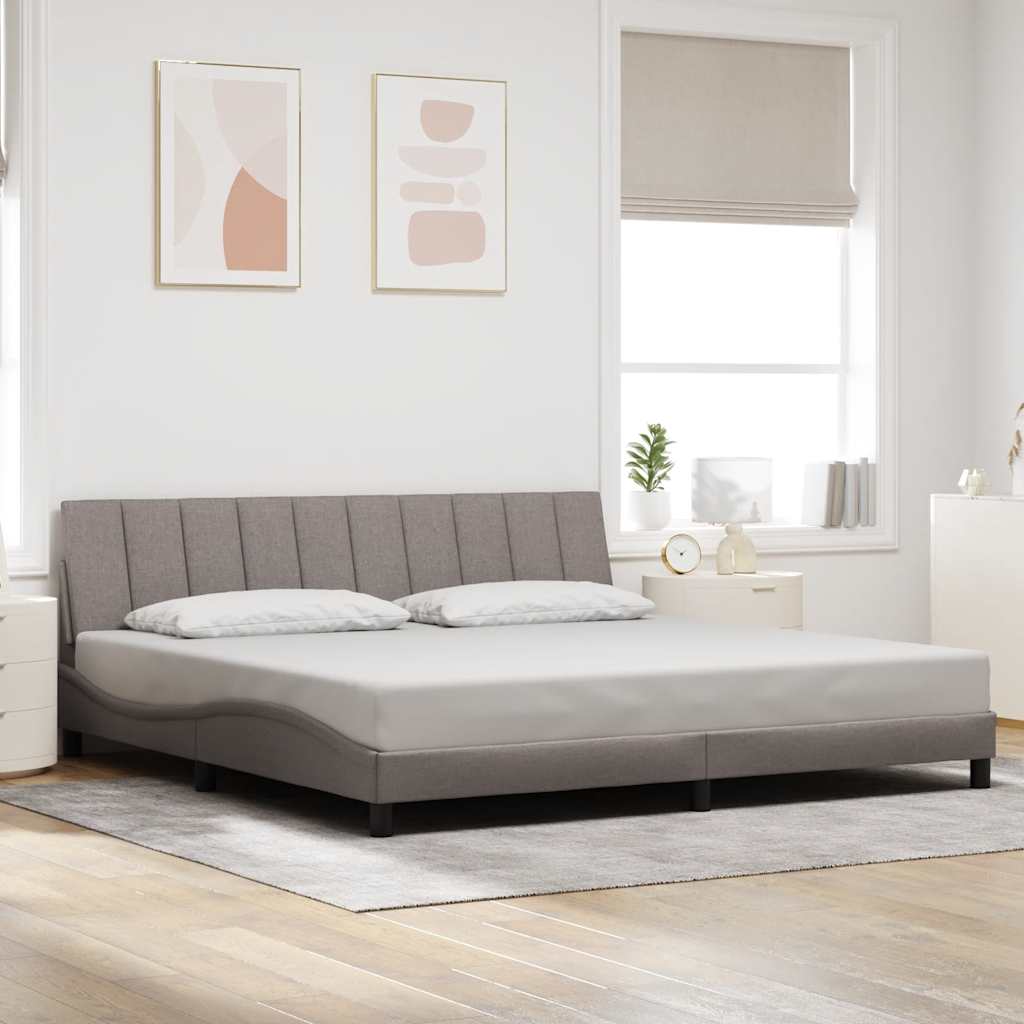 Bettgestell Hanko Taupe 200x200 cm