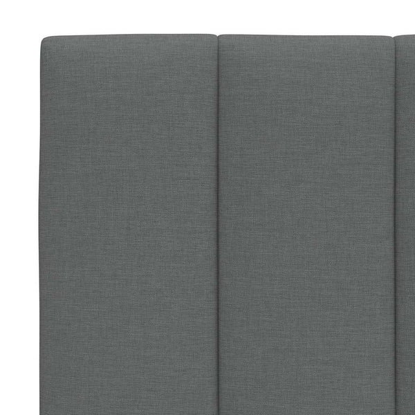 Bett mit Matratze Hanko Dunkelgrau 80x200 cm