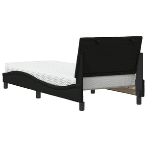 Bett mit Matratze Hanko Schwarz 80x200 cm