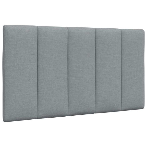 vidaXL Lit avec matelas « Hanko » gris clair 90x200 cm tissu