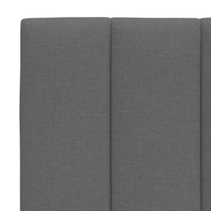 Bett mit Matratze Hanko Dunkelgrau 90x200 cm