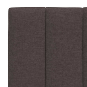 Bett mit Matratze Dunkelbraun 90x200 cm
