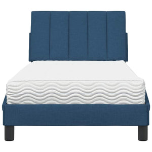 Bett mit Matratze Hanko Blau 90x200 cm