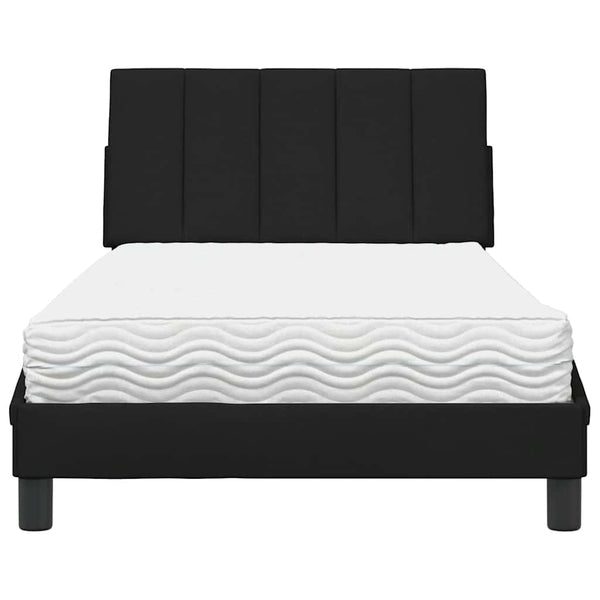 Bett mit Matratze Hanko Schwarz 100x200 cm