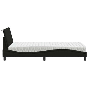 Bett mit Matratze Hanko Schwarz 100x200 cm