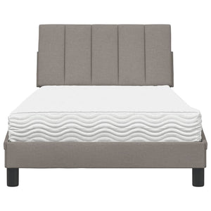 Bett mit Matratze Hanko Taupe 100x200 cm