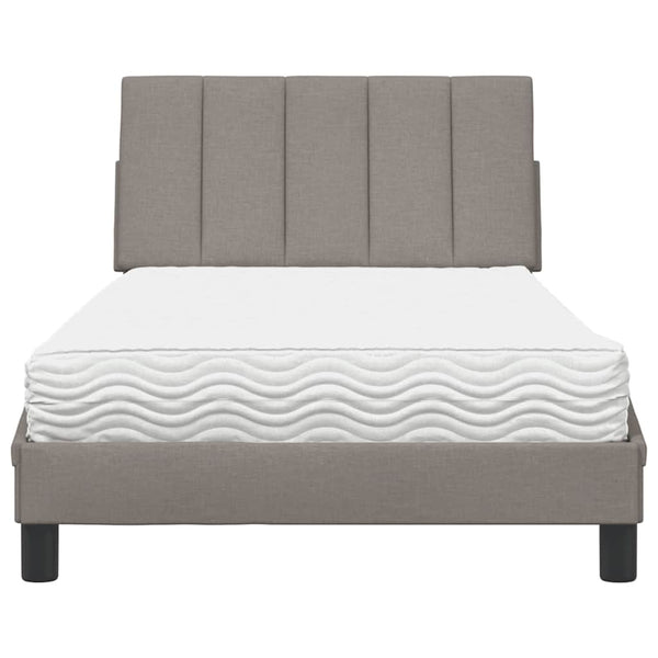 Bett mit Matratze Hanko Taupe 100x200 cm