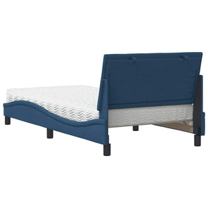 Bett mit Matratze Hanko Blau 100x200 cm
