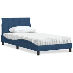 Bett mit Matratze Hanko Blau 100x200 cm