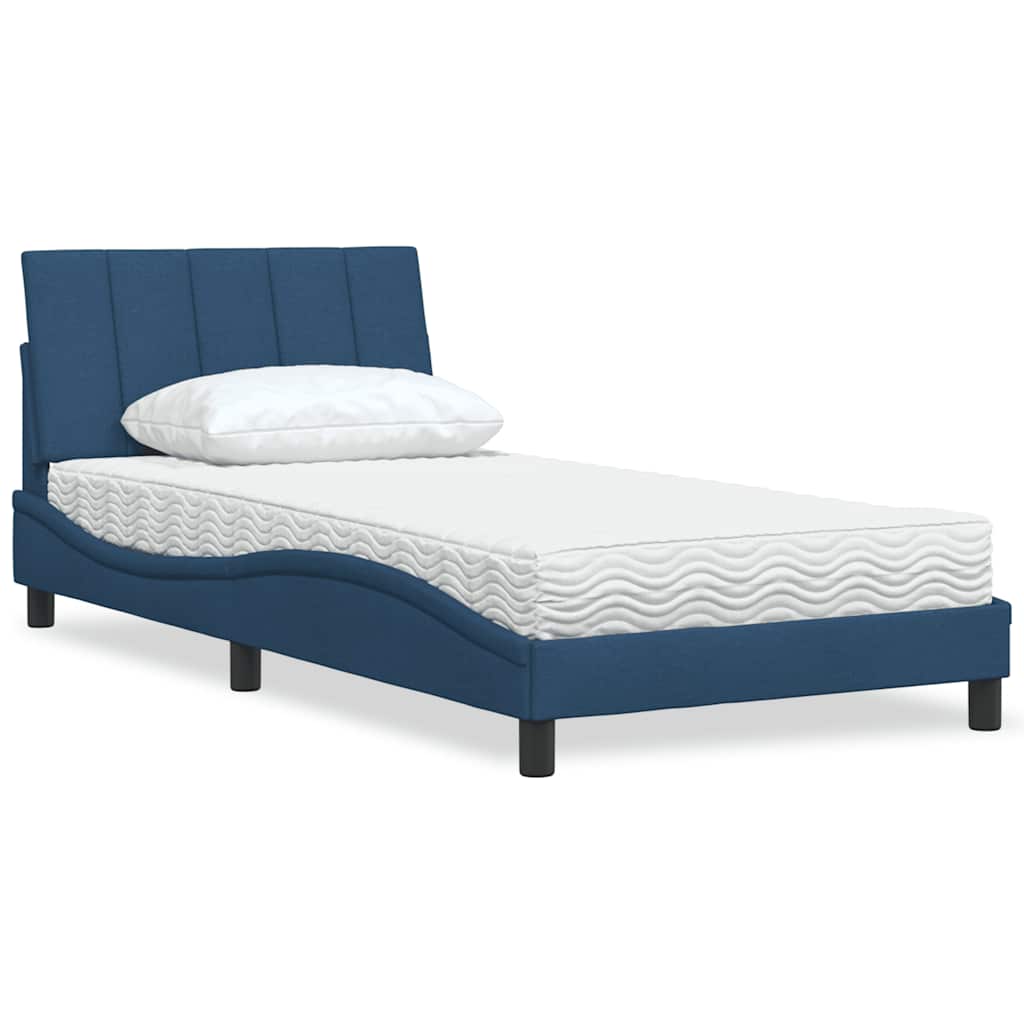 Bett mit Matratze Hanko Blau 100x200 cm