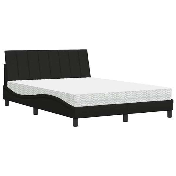 Bett mit Matratze Hanko Schwarz 120x200 cm