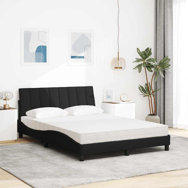Bett mit Matratze Hanko Schwarz 120x200 cm