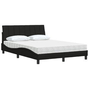 Bett mit Matratze Hanko Schwarz 120x200 cm
